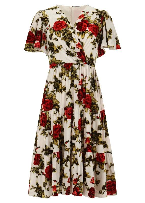 Midi dresses with polka dot prints for a playful summer outfit Isabella Dress