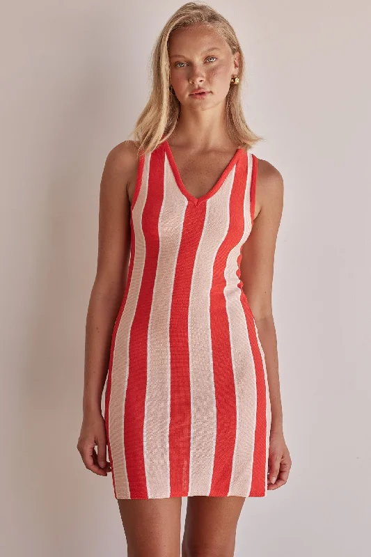 Linen mini dresses for a breathable summer option Vince Mini Dress (Red)
