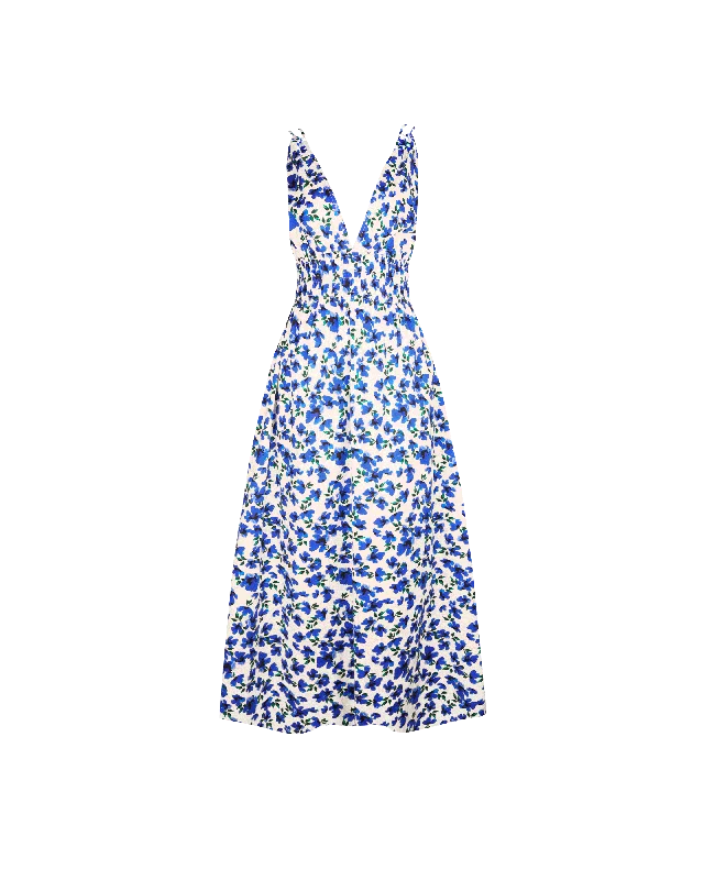 Midi dresses with keyhole backs for a flirty and unexpected detail HERO MAXI DRESS SOMETHING BLUE FLORAL Midi dresses with keyhole backs for a flirty and unexpected detail HERO MAXI DRESS SOMETHING BLUE FLORAL