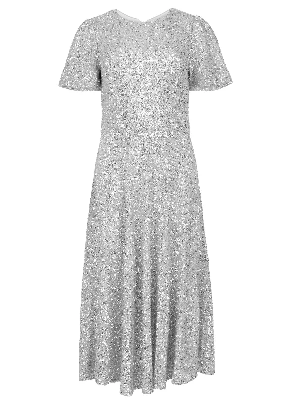 Velvet midi dresses in jewel tones for a glamorous winter event Nova Dress