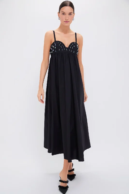 A - line midi dresses with floral prints for spring brunches Noir Harlan Dress