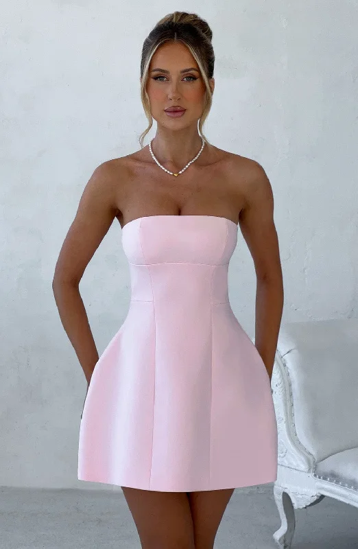 Sequined mini dresses for New Year's Eve Asha Mini Dress - Blush