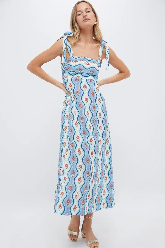 Midi dresses with belted waists to accentuate the figure Horizon Tali Dress