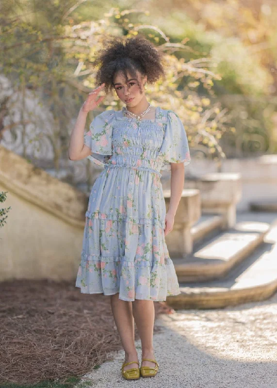 Midi dresses with ruched sleeves for a more fitted and stylish arm look Siena Dress