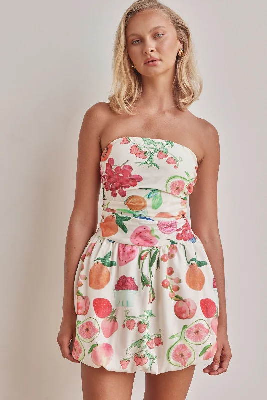 Ruffled mini dresses for a romantic touch Strawberry Mini Dress (Cream)