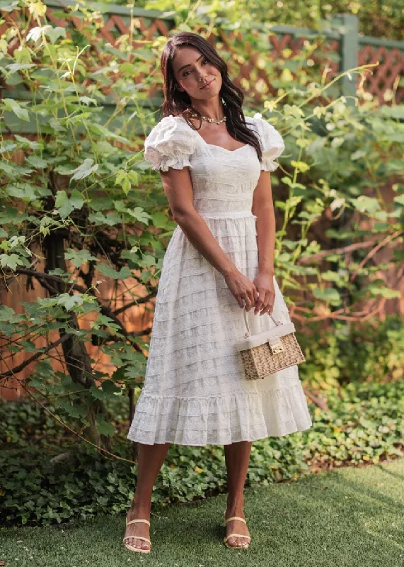 Wrap - style midi dresses in silk for a sophisticated office look Annalise Dress