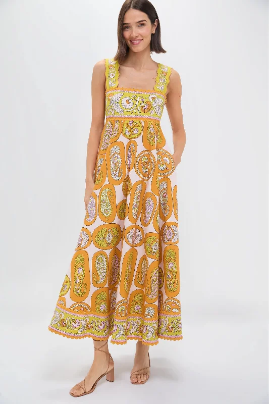 Wrap - style midi dresses in silk for a sophisticated office look Multi Diana Summer Dress Wrap - style midi dresses in silk for a sophisticated office look Multi Diana Summer Dress