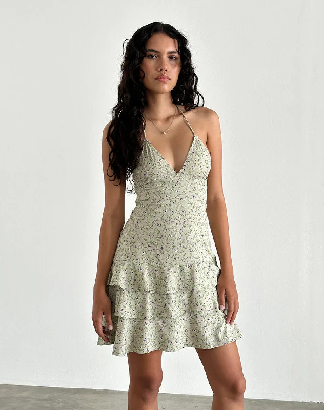 Mini dresses with geometric prints for a modern aesthetic Nenita Mini Dress in Parma Violet Mini dresses with geometric prints for a modern aesthetic Nenita Mini Dress in Parma Violet