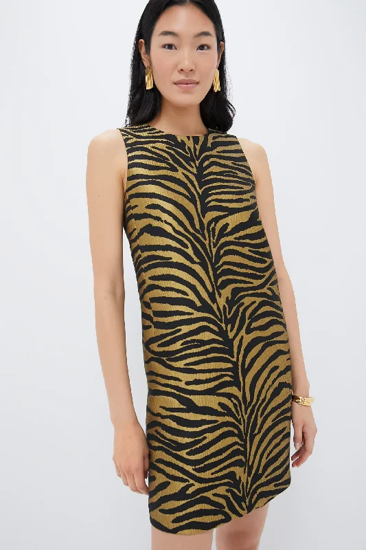 Midi dresses with halter necks for a stylish and comfortable option Tiger Jacquard Marlowe Dress
