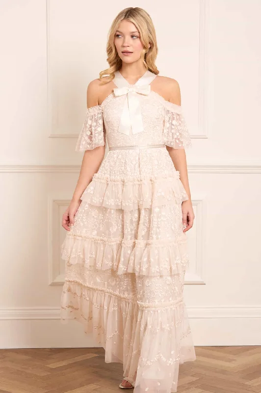 Midi dresses with button - front designs for a classic touch Primrose Gown