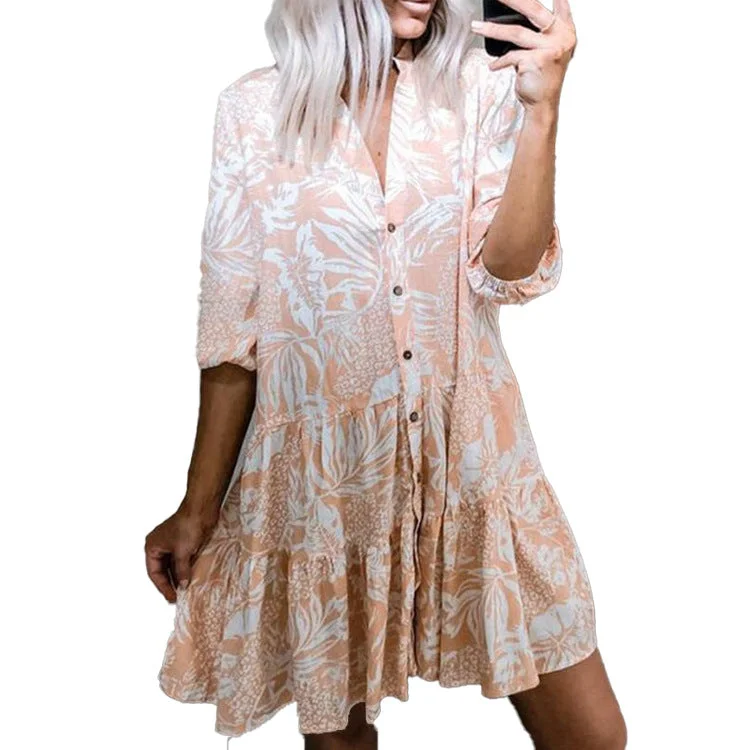 Mini dresses with tiered skirts for added volume Fleur Satin Paisley Button Down Shirt Dress Mini dresses with tiered skirts for added volume Fleur Satin Paisley Button Down Shirt Dress