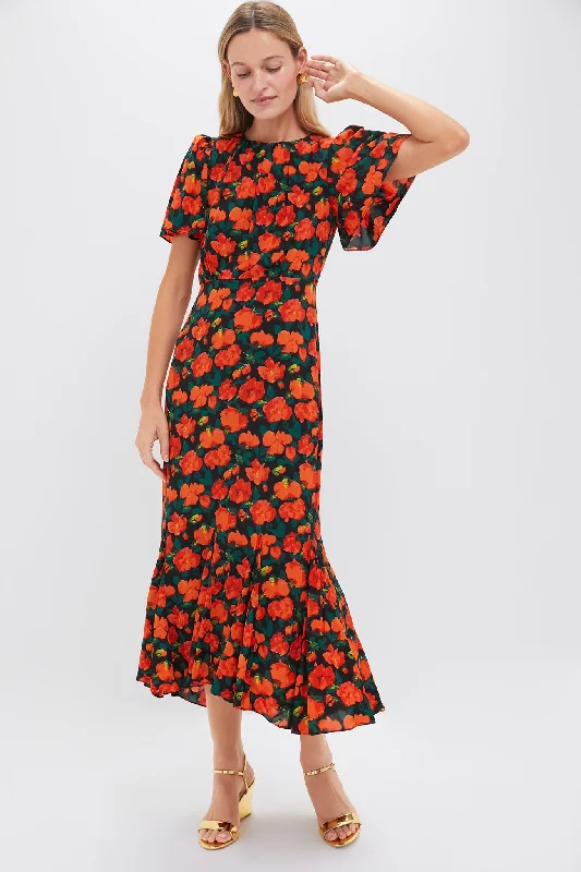 Midi dresses with animal prints for a bold and confident appearance Palacio Jardin Arabella Dress