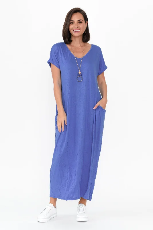 Midi dresses with pleated bodices for a classic and tailored look Travel Cobalt Crinkle Cotton Maxi Dress Midi dresses with pleated bodices for a classic and tailored look Travel Cobalt Crinkle Cotton Maxi Dress