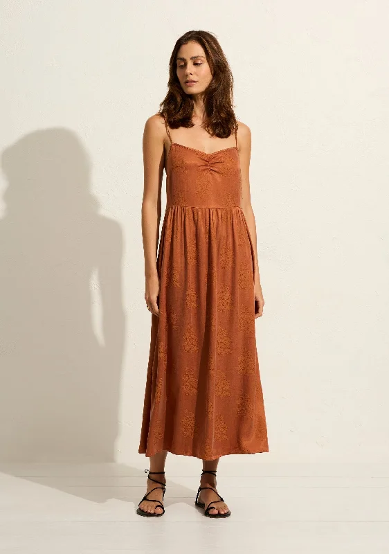 Midi dresses with keyhole backs for a flirty and unexpected detail Victoria Midi Dress