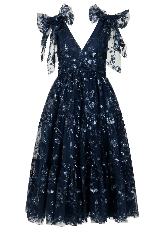 Midi dresses with abstract art prints for an artistic statement Rhea Dress