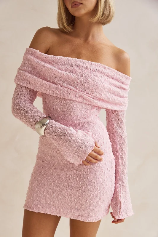 Mini dresses with embroidered details for a unique touch Pamela Mini Dress (Pink)