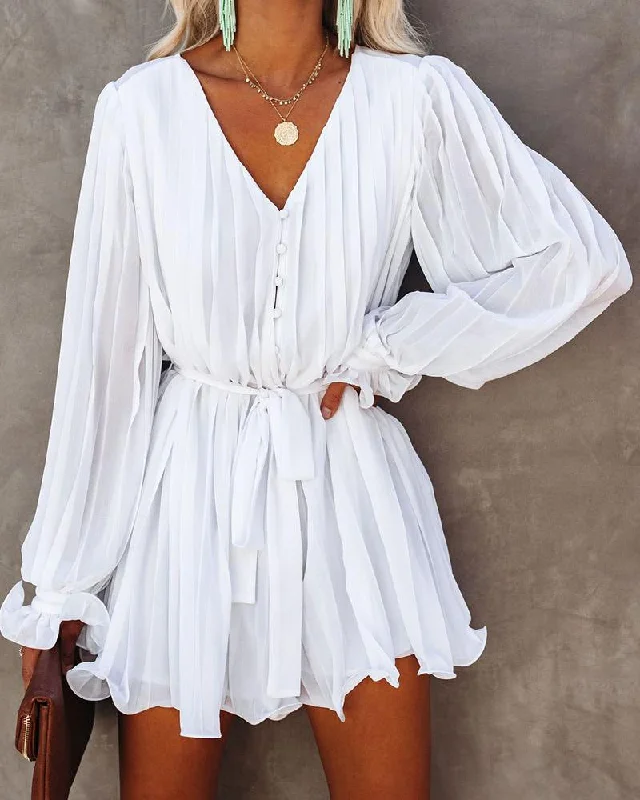 Mini dresses with belted waists for a defined silhouette Festivities Cotton Rope Tie Ruffle Dress Mini dresses with belted waists for a defined silhouette Festivities Cotton Rope Tie Ruffle Dress