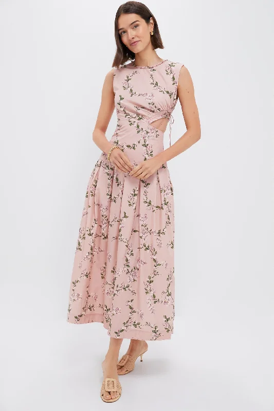 Midi dresses with pom - pom trims for a playful and festive look Wisteria Otono Maxi Dress