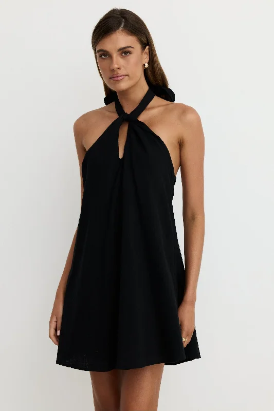 Mini dresses with tiered skirts for added volume Reese Mini Dress (Black)