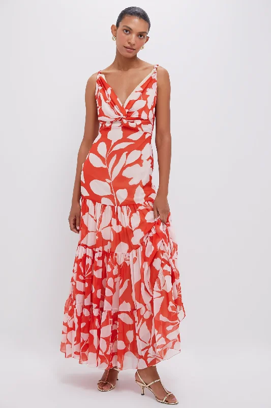 Maxi - inspired midi dresses with flowing fabrics for a beachy vibe Orange Namorar Maxi Dress Maxi - inspired midi dresses with flowing fabrics for a beachy vibe Orange Namorar Maxi Dress