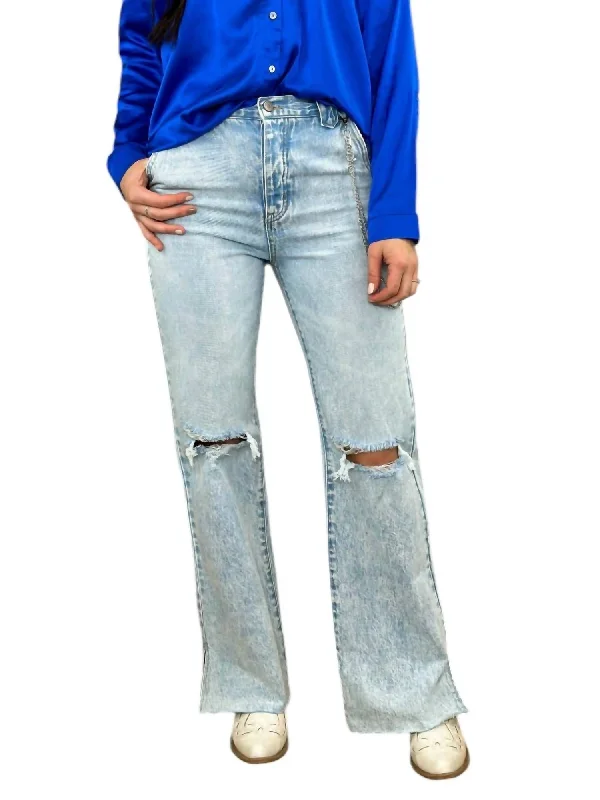 Jeggings women jeans combining the comfort of leggings and style of jeans90's Flare Jeans In Light Wash