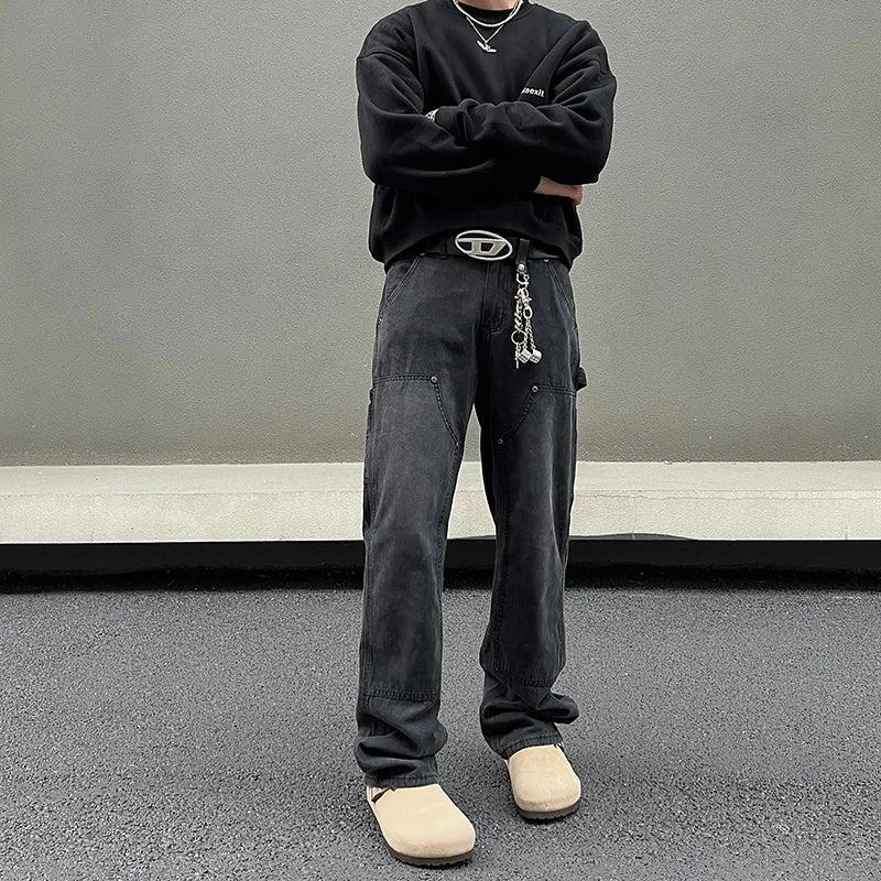 Bootcut women jeans to complement various shoe stylesBlack Denim Overalls Straight Jeans Bootcut women jeans to complement various shoe stylesBlack Denim Overalls Straight Jeans