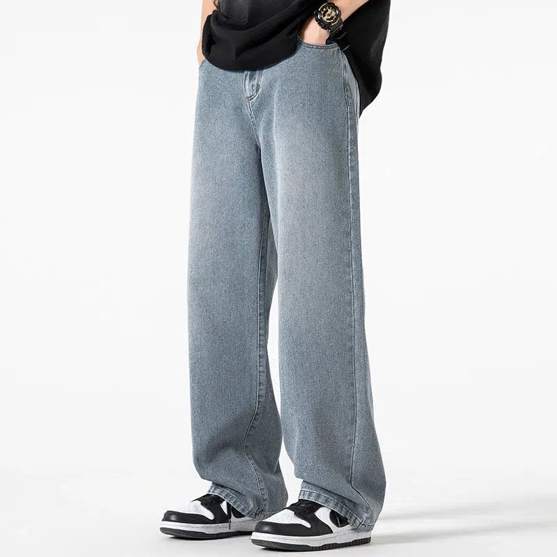 High - rise flare women jeans for a 70s - inspired lookBlue Straight-leg Jeans