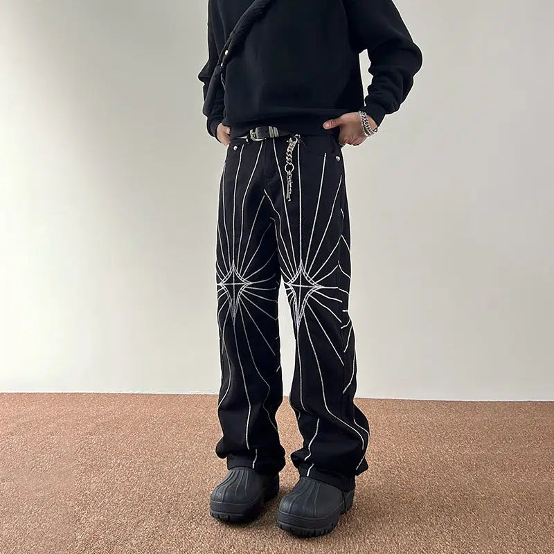 Bootcut women jeans to complement various shoe stylesCleanfit Spider Web Slim Jeans