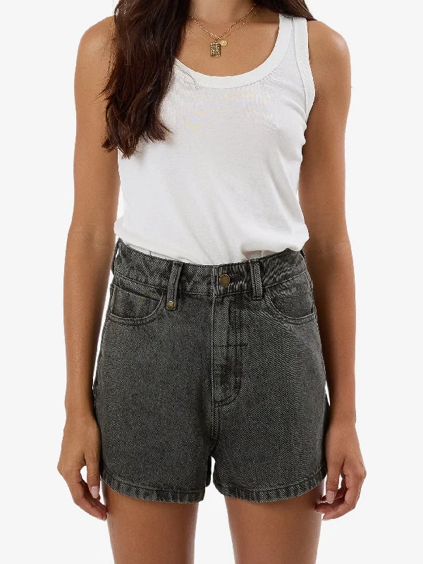 Women's Printed Geometric Patterned Shorts in Bright Colors for a Statement LookErica Short - Light Canteen-Black