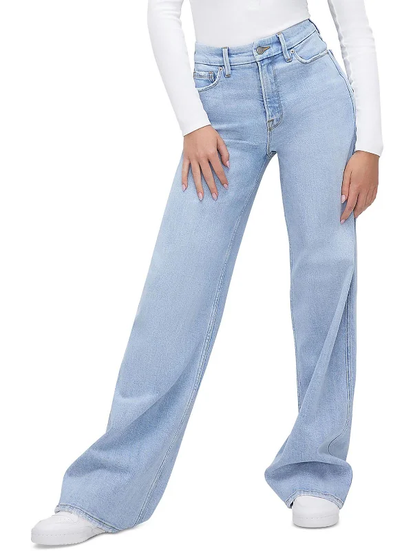 Wide - leg women jeans for a modern and relaxed vibeGOOD SKATE Womens High Rise Denim Wide Leg Jeans