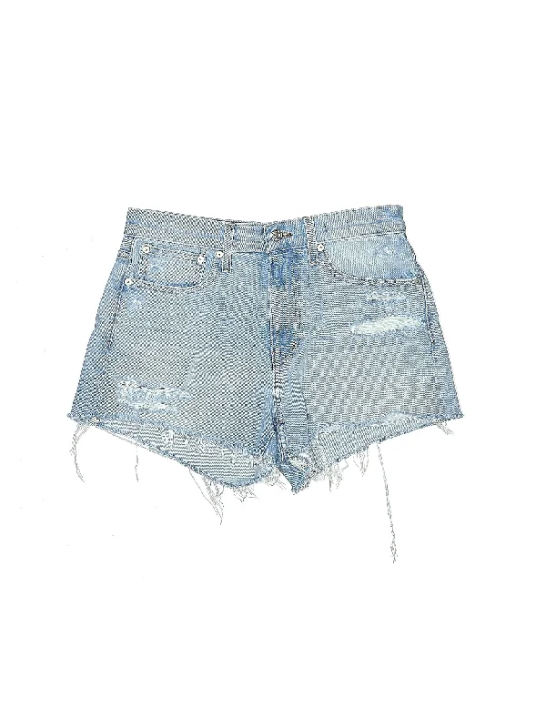 Plus Size Women's Cargo Shorts in Olive Green with Multiple Pockets for Outdoor AdventuresHigh-Rise Denim Shorts