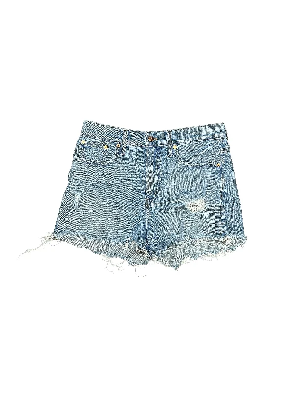 Women's Sequined Party Shorts in Gold for a Glamorous Night OutHigh-Rise Denim Shorts