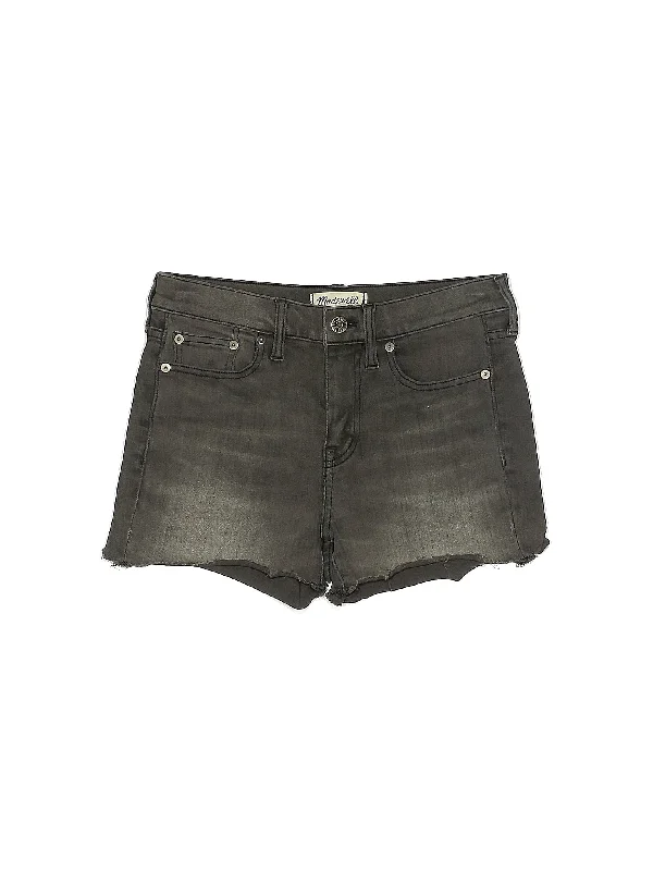 Women's Sequined Party Shorts in Gold for a Glamorous Night OutHigh-Rise Denim Shorts in Dark Wash