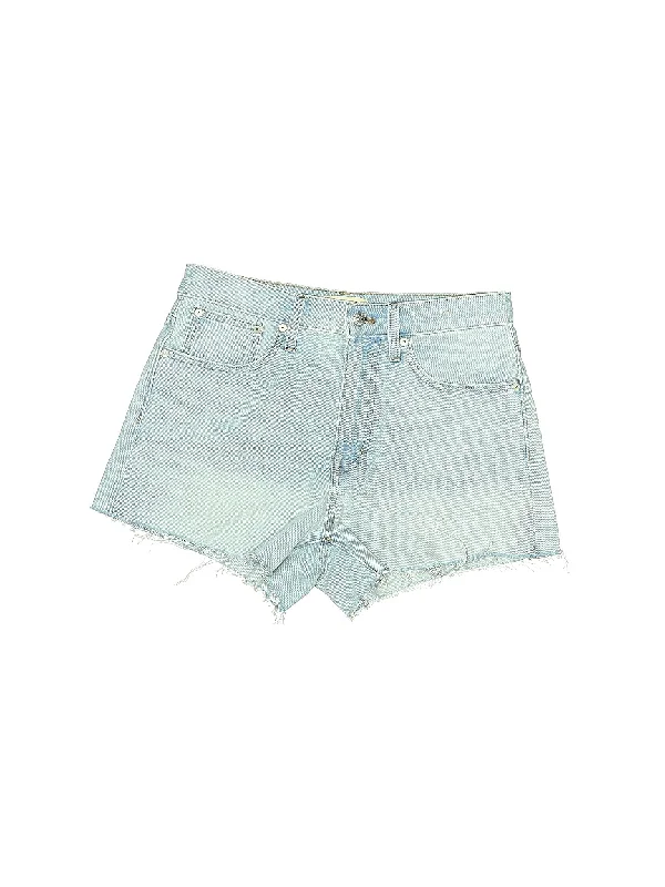 Women's Sequined Party Shorts in Gold for a Glamorous Night OutHigh-Rise Denim Shorts in Light Wash