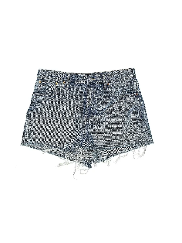 Women's Satin - Finish Shorts in Burgundy for a Luxurious and Stylish Nighttime LookHigh-Rise Denim Shorts in Medium Wash