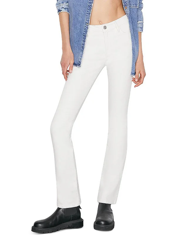 Mom jeans for a nostalgic and casual lookLe Womens Denim Distressed Bootcut Jeans