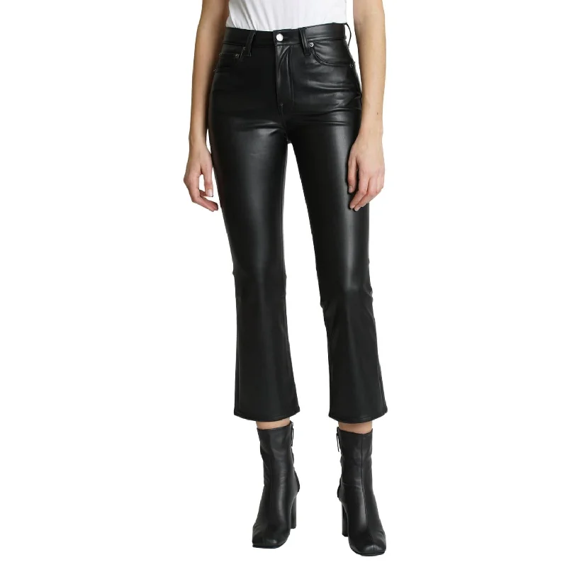 Straight - leg women jeans with a classic and timeless appealLennon Coated Bootcut Jeans In Slate Black