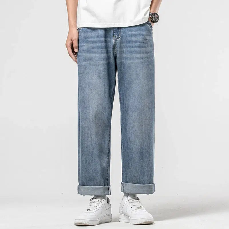 Bootcut women jeans to complement various shoe stylesLoose Straight-leg Jeans