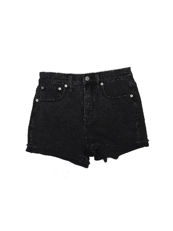 Women's Sequined Party Shorts in Gold for a Glamorous Night OutLow-Rise Denim Shorts in Dark Wash
