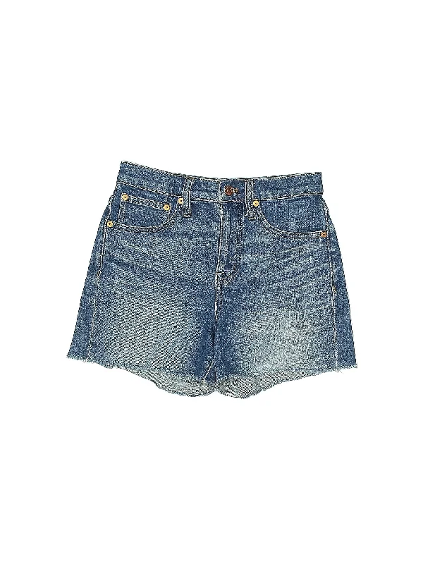 Women's Printed Animal Print Shorts in Brown and Black for a Bold and Fashion - Forward AppearanceMid-Rise Denim Shorts in Medium Wash