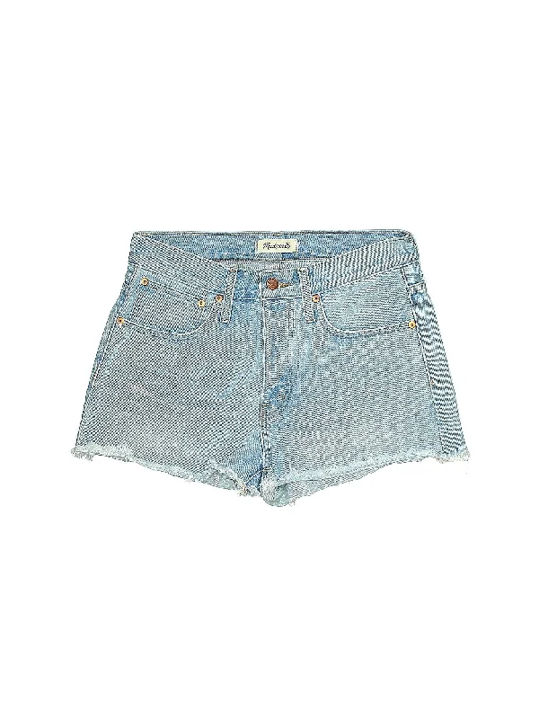 Women's Printed Animal Print Shorts in Brown and Black for a Bold and Fashion - Forward AppearanceMid-Rise Denim Shorts in Medium Wash