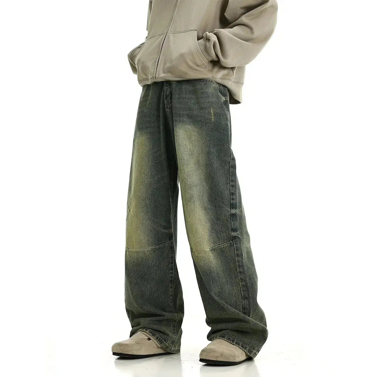 Stretch women jeans for enhanced mobility and comfortRetro Washed Yellow Mud Jeans