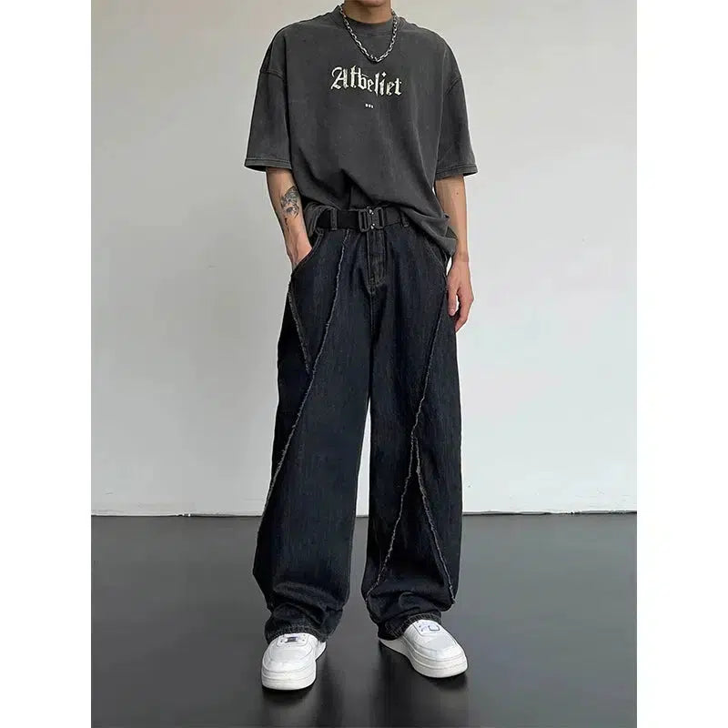 Embellished women jeans with studs or rhinestones for a glamorous touchRetro Wide-Leg Distressed Jeans Embellished women jeans with studs or rhinestones for a glamorous touchRetro Wide-Leg Distressed Jeans