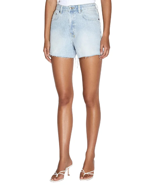 Women's Printed Tropical Patterned Shorts in Turquoise for a Beachy and Fun LookRISE N HI DRIFT