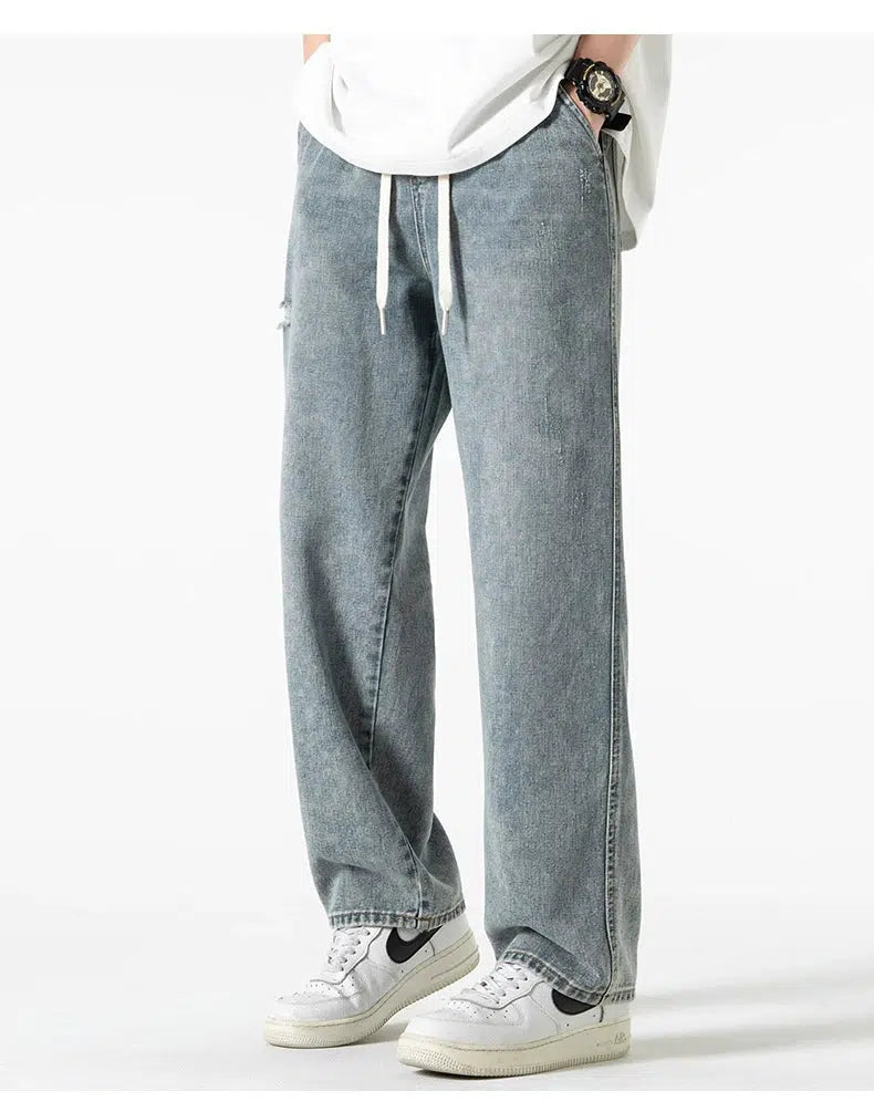 Skinny women jeans with a form - fitting designWide-Leg Straight Jeans