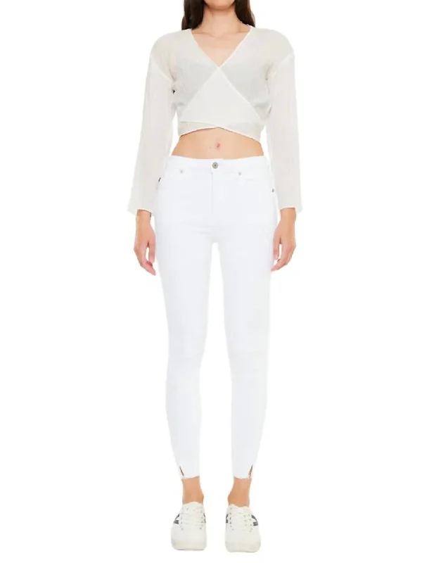 Straight - leg women jeans with a classic and timeless appealWillow High Rise Ankle Skinny Jeans In White Straight - leg women jeans with a classic and timeless appealWillow High Rise Ankle Skinny Jeans In White