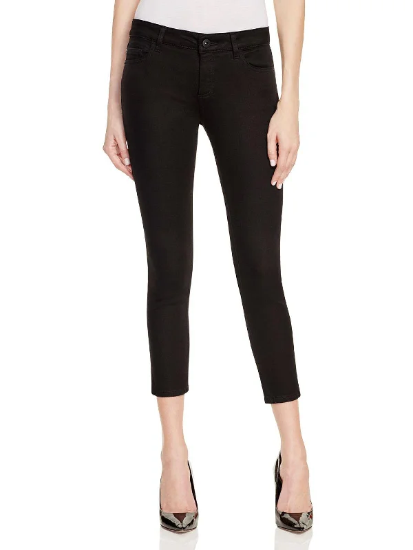 Light - wash women jeans for a fresh and summery appearanceWomens Cropped Mid Rise Skinny Jeans