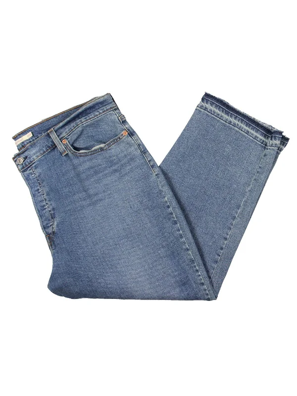 Embellished women jeans with studs or rhinestones for a glamorous touchWomens High Rise Medium Wash Straight Leg Jeans Embellished women jeans with studs or rhinestones for a glamorous touchWomens High Rise Medium Wash Straight Leg Jeans