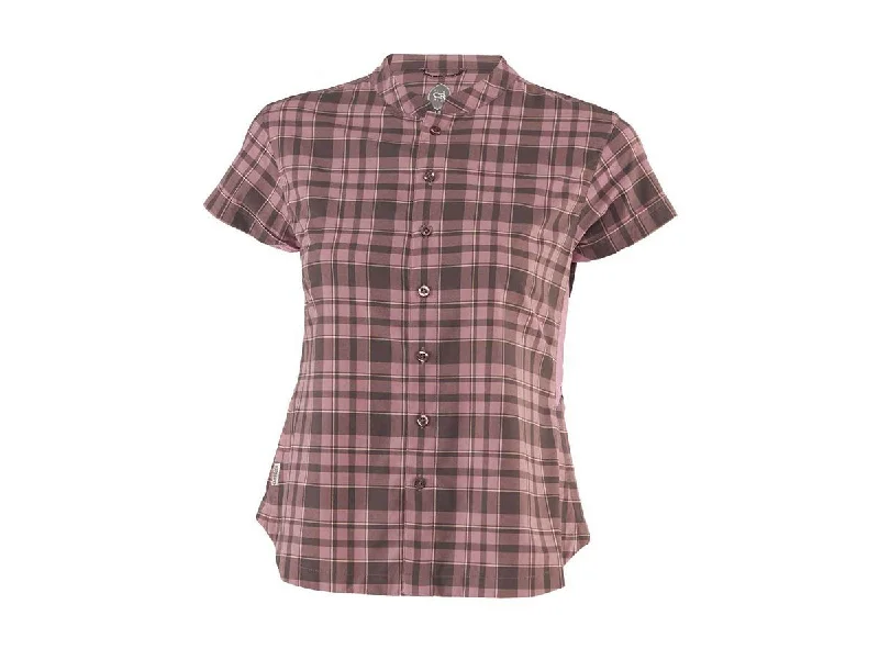 Women's jersey with a logo of a sports brandClub Ride Bella Vista Short Sleeve Cycling Top - Womens - Elderberry
