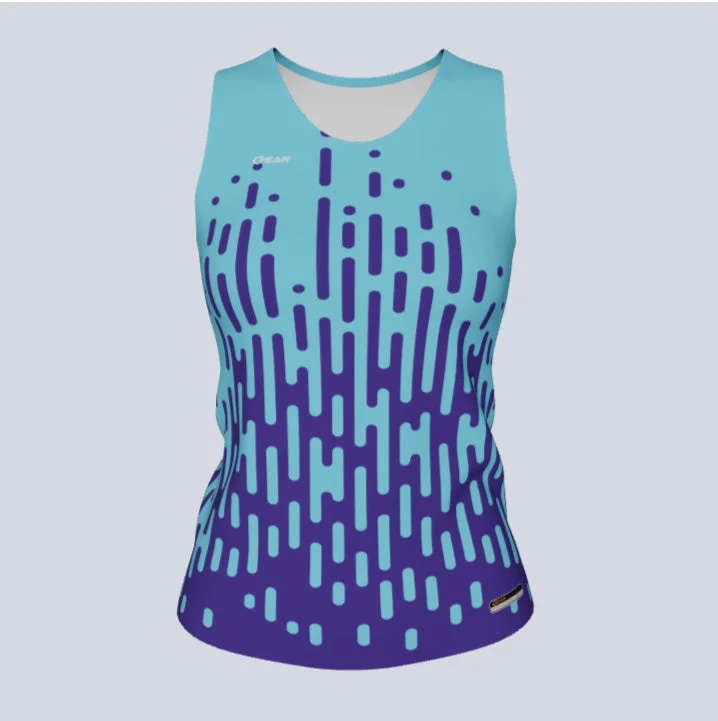 Women's jersey with a fitted silhouetteLadies Custom Fitted Track Singlet Rise Jersey